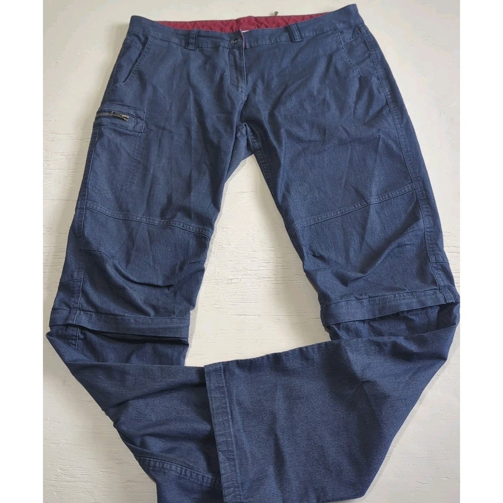 Decathlon Quechua Women's 32 Dark Blue Pants Hiking‎ Outdoor EUC Convertible
